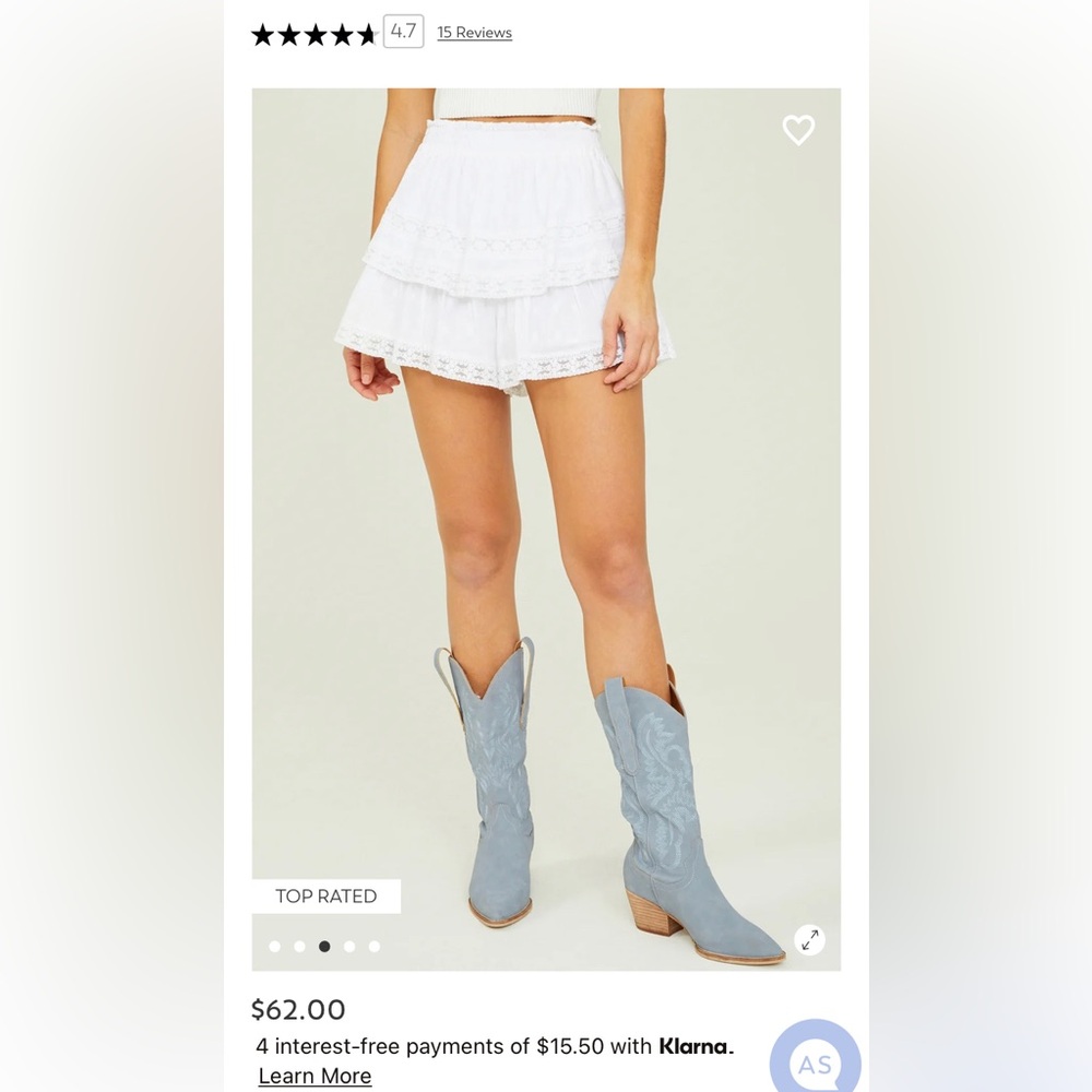 Altared State , Raleigh Layered Lace Shorts